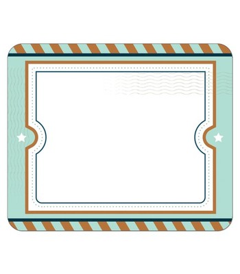 Carson Dellosa Let's Explore 40PC Name Tags, Retro Nametags for Daycare Labels,
