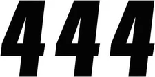 Factory Effex Factory Number 6in. - No.4 - Black - 08-90044