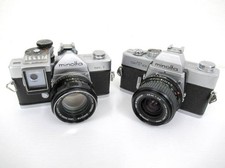 Minolta SR-1 & SR-101 Film Camera Set with 58mm f/1.4 & 28mm f/2.8 lenses Used