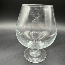 Clear Glass Footed Stem Brandy Cognac Whiskey Snifter Drinkware Bar Barware