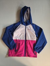 Pacific Trail Youth Rain Hoodie Full Zip Long Sleeve Jacket Multi-Color 10/12