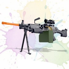 EMERBU M249 Gel Ball Blaster Semi Full Auto 36 Inch Big Size Large Capacity