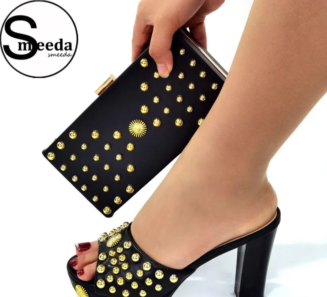 Elegant Women’s Sandals and Purse Set from Smoke-Free Home