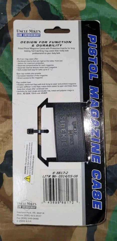 Uncle Mikes Pistol Magazine Case Black Nylon Double Stack - Image 2 of 4