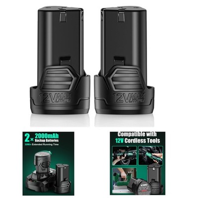 Dual Pack of KIMO 12V Lithium-Ion Batteries with Extended Runtime & Durability