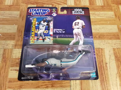 #ad 1999 Starting Lineup Edgar Renteria Florida Marlins SLU Figure Card Baseball Vtg $4.99