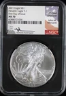 2021 Silver Eagle NGC MS70 First Day of Issue Mercanti Signed Type 1