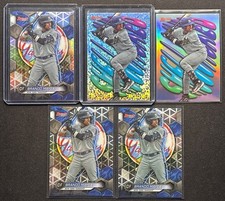 2023 Bowman's Best Brando Mayea Insert/Base/Refractor Parallel Prospect Lot(5)