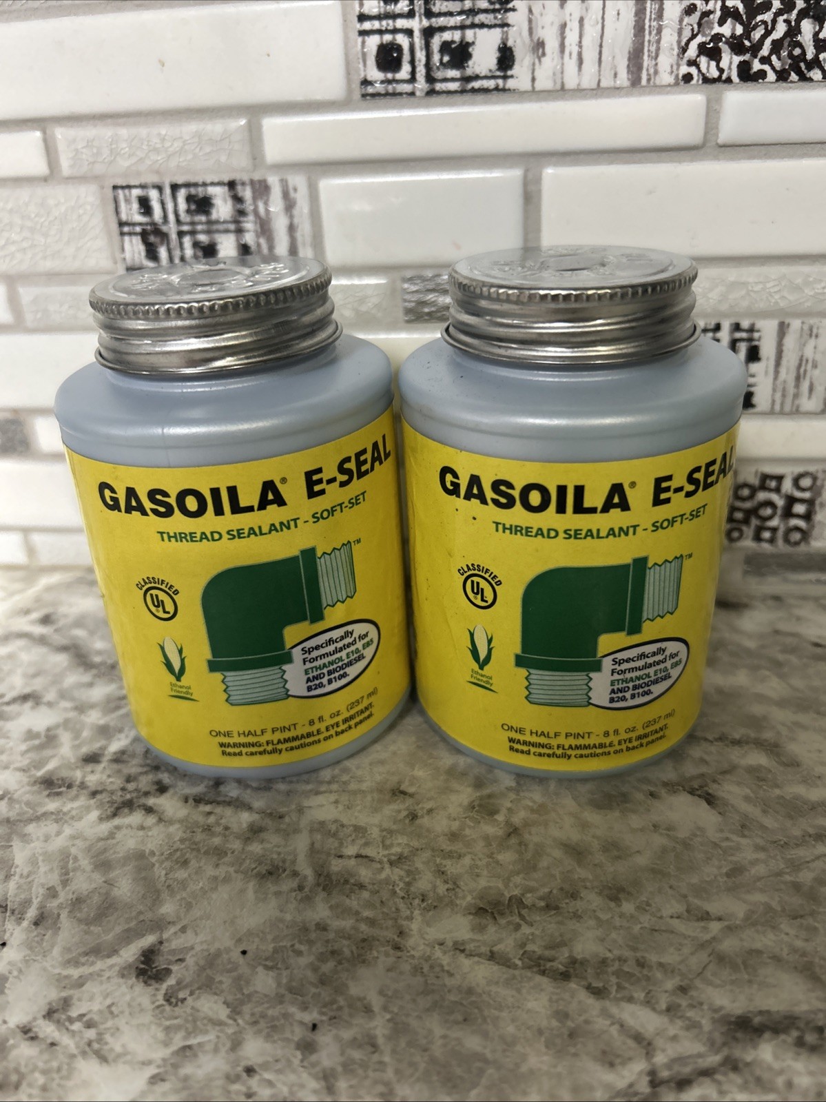 2 Gasoila GE16 E-Seal Pipe Thread Sealant With PTFE Paste Non-Hardening HalfPint