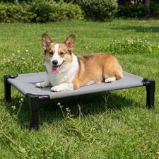 Elevated Dog Bed Raised Cooling Dog Cot for Small Dogs, Portable Indoor  Out...
