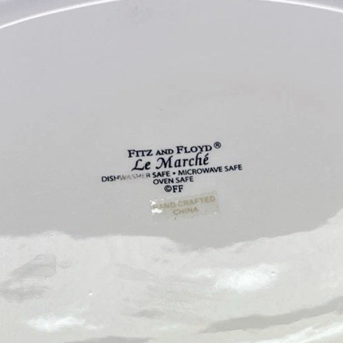 Fitz & Floyd Le Marche Covered Casserole Vegetable Design Oval Dish w/ Lid 2 Qt - Picture 11 of 11