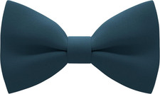 Classic Pre-Tied Soft Crape Bow Tie for Wedding Formal Events Solid Tuxedo for A
