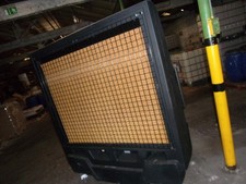 AIR CONDITIONING EVAPORATIVE COOLER FREE STANDING ON BRAKE CASTORS 215 VOLTS. 