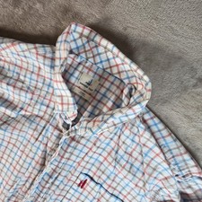 Johnnie-O Hangin' Out Long Sleeve Button-Down Shirt Men's XL Plaid Gingham