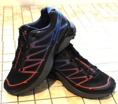 SALOMON  XT-PATHWAY 2  UNISEX SIZE  9 M MEN  IN BLACK/BLUE/CHILL  492361S
