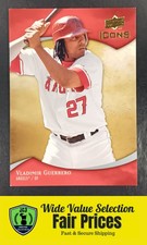 2009 Upper Deck Icons Vladimir Guerrero #100 Los Angeles Angels Baseball Card