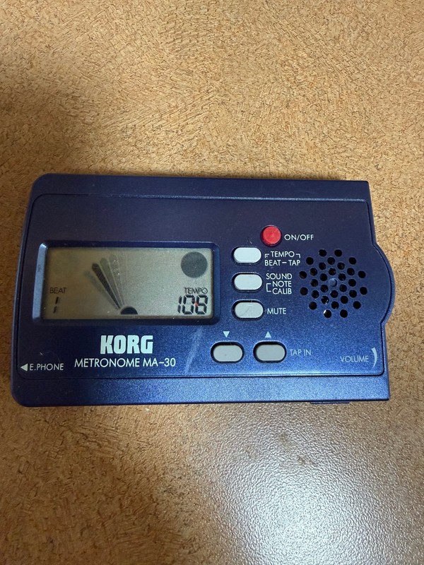Korg Metronome MA-30 Compact Digital Pocket Blue -- Works