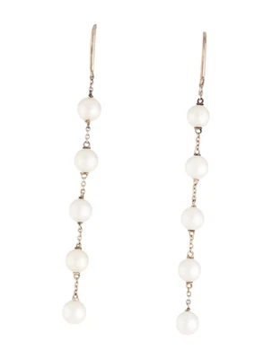 Tiffany and Co. Pearls by the Yard Chain Earrings - Image 1 of 3