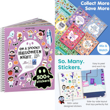 Halloween Coloring  Sticker Activity Book  500 Stickers
