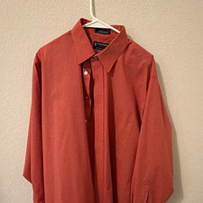 Stafford Performance The Super Shirt Classic Fit Red Check Dress Shirt 17 34/35