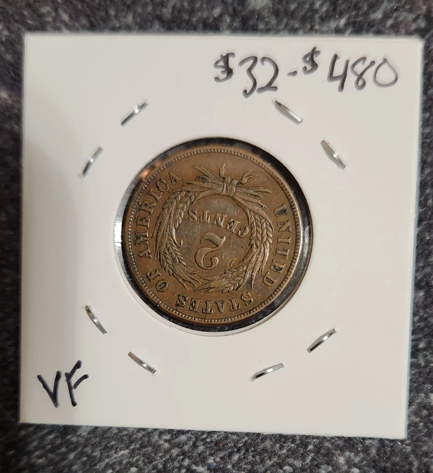 1864 Two Cent Piece Coin - Image 2 of 2