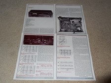 SAE Two C4 Cassette Review, 4 pg, 1981, Full Test, HIGH END SAE! Specs