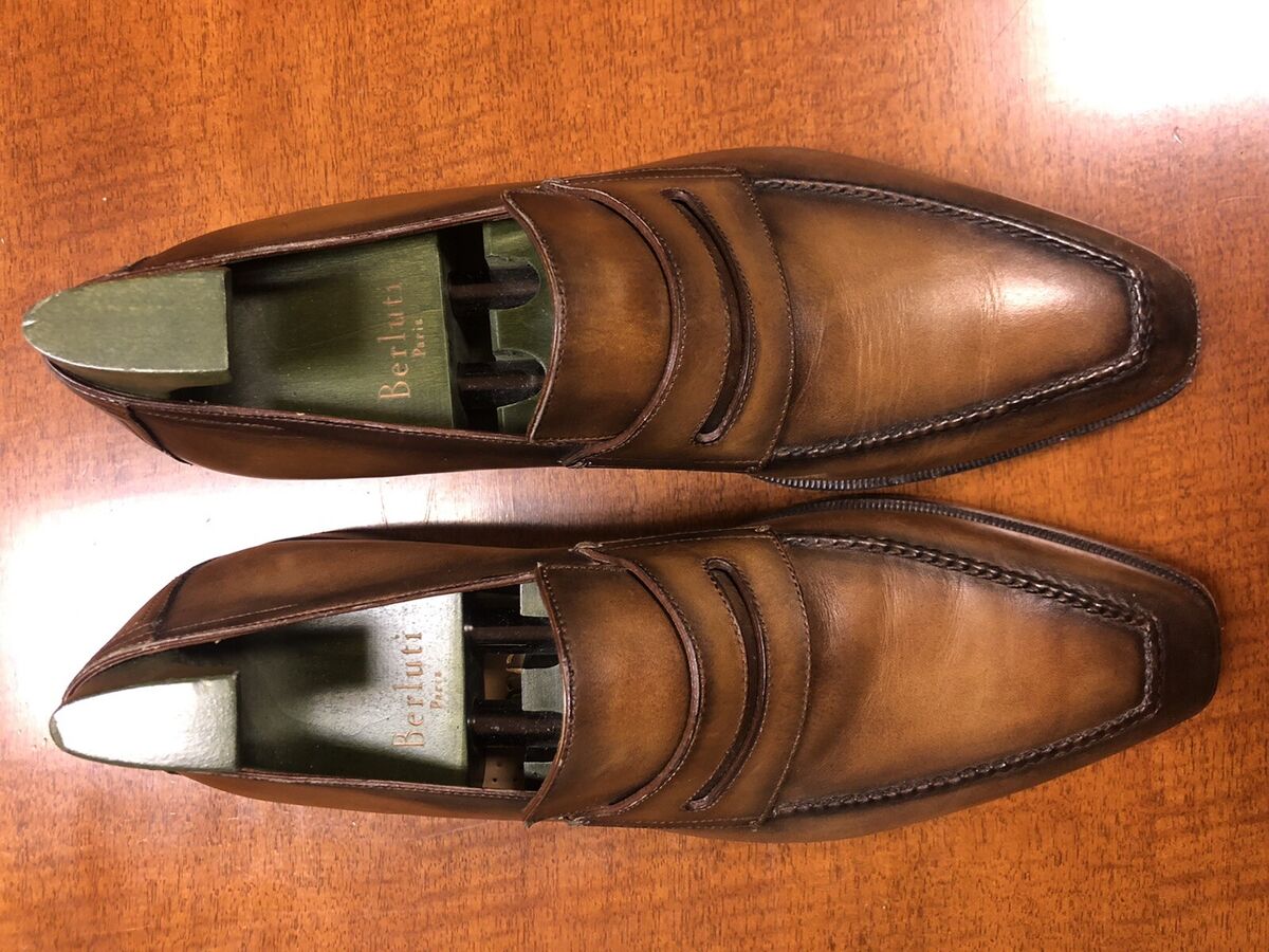 BERLUTI ANDY LOAFER 7.5 D TAN w/ Original Shoe Trees. Retail BERLUTI ANDY LOAFER 7.5 D TAN w/ Original Shoe Trees. Retail