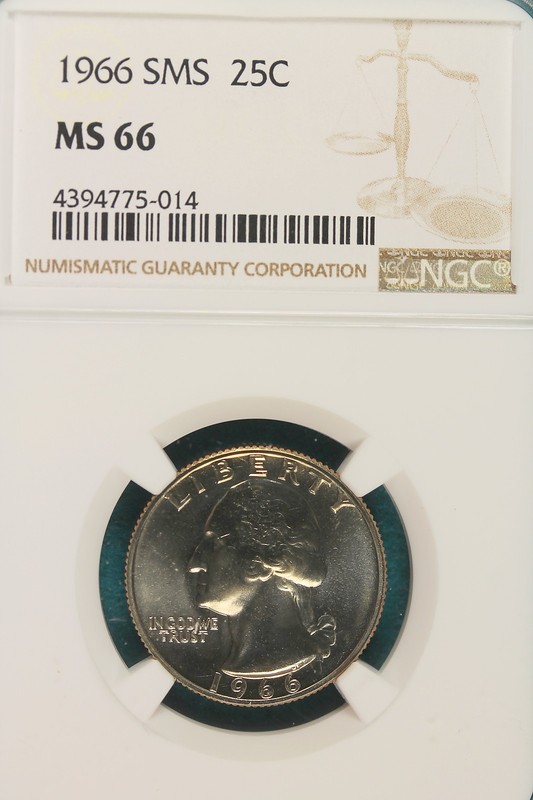 1966  NGC SMS MS 66 WASHINGTON QUARTER!!!!! #A7067