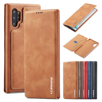 Magnetic Wallet PU Leather Flip Card Case For Samsung S26 S25 S24 S23 S22 Note10
