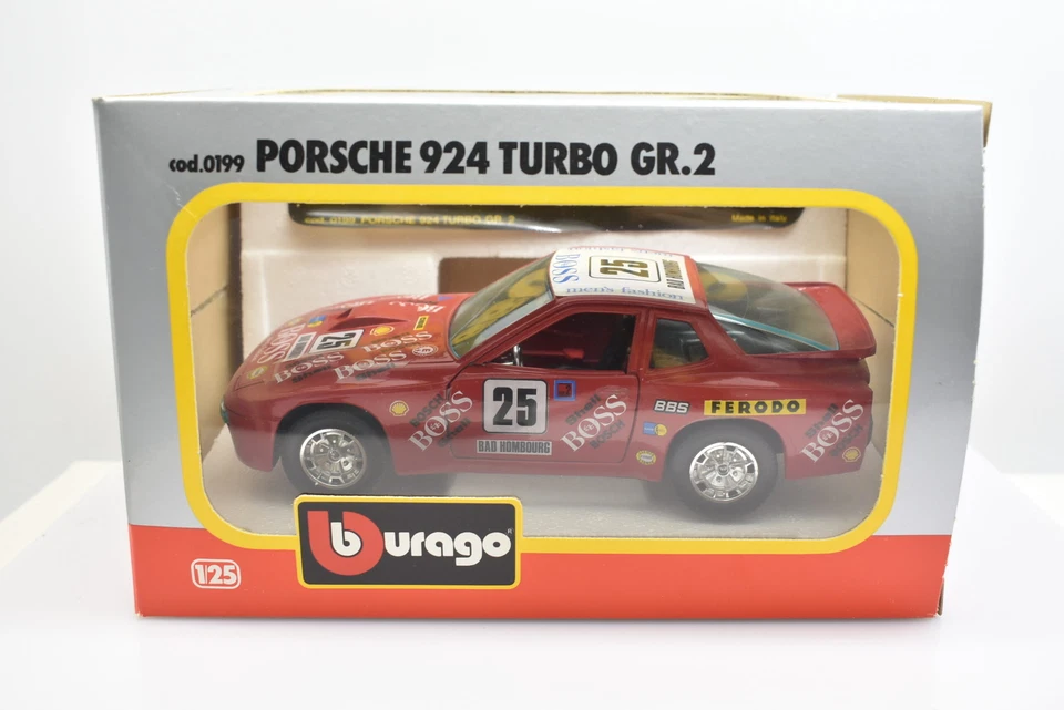 Modellino auto rally scala 1:24 Porsche 924 Turbo GR2 Burago racing modellismo - Immagine 2 di 4