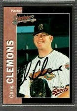 1998 Multi-Ad #7 Chris Clemons Sidewinders Baseball Card signed autograph (A25)