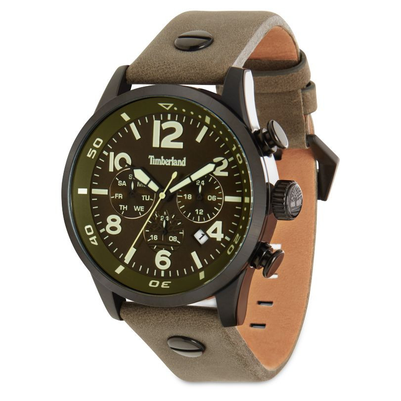 Montre Timberland Jenness verte pour homme : affirmez votre amour des grands espaces