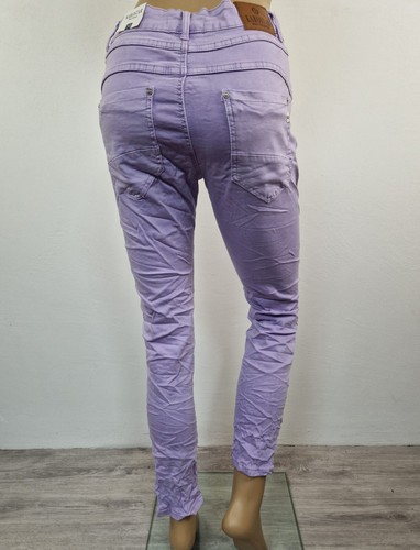 Karostar: TREND Boyfriend Baggy Jeans Hose 4 Farben Knopfleiste Gr. 38 - 48 - Bild 17 von 29