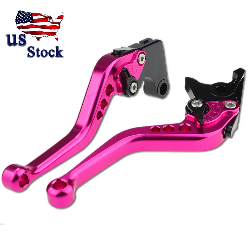 Palancas de embrague de freno cortas CNC para Kawasaki Ninja250R 2008 2009 2010 2011 2012 Foto 3 de 4