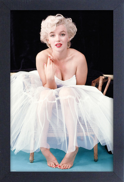 MARILYN MONROE BALLERINA COLOR 12x18 FRAMED GELCOAT POSTER ICONIC