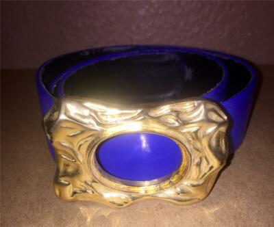 St John Leather Gold Ring Belt Leather belt St John Black size Not specified International  main image 2