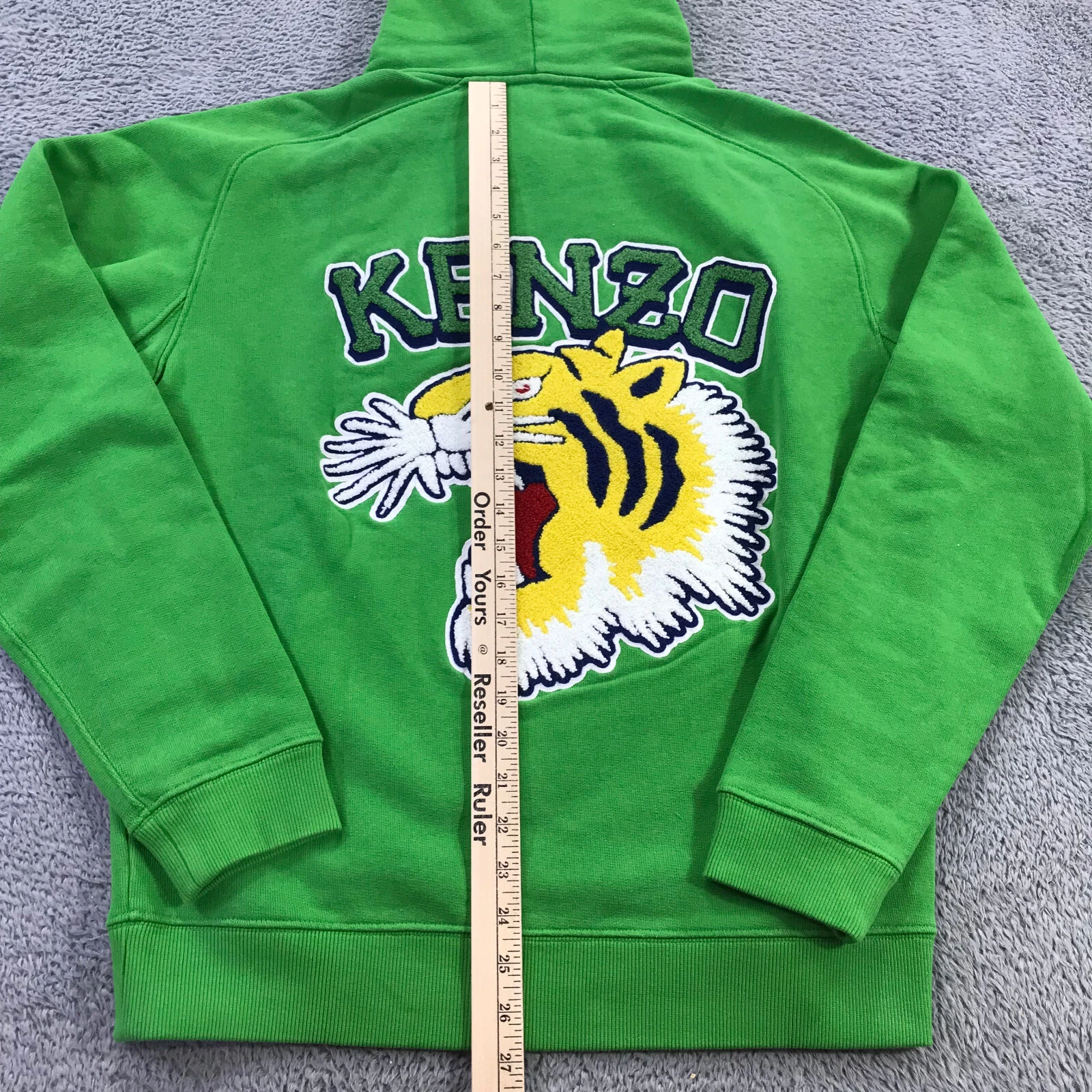 KENZO maglione uomo piccolo ricamato Tiger University 1970 felpa con cappuccio A3