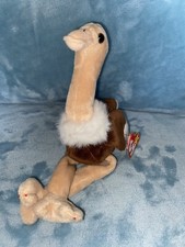 RARE VINTAGE TY Beanie Baby "Stretch The Ostrich" Retired 1997    ERRORS   