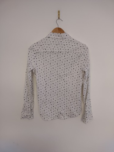 BOGNER XL? White Star Shirt Blouse Fitted Buttons Long Sleeve 100% Cotton - Picture 2 of 14