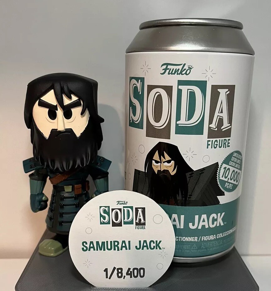 Limited Edition Funko Soda Samurai Jack Vinyl Figure Cartoon Network