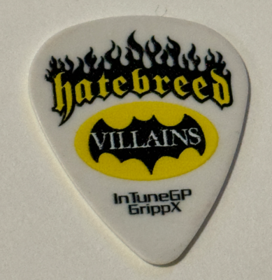 HATEBREED Frank Novinec Guitar Pick VILLAINS Tour Stage Concert