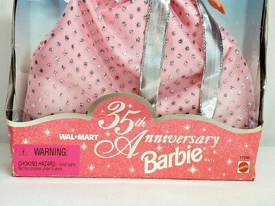 Vintage Mattel 1997 WALMART 35th ANNIVERSARY BARBIE Doll #17245