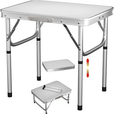 Adjustable Aluminium Folding Portable Camping Table Party Outdoor BBQ Picnic UK - Image 1 of 4