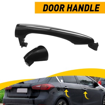 fits Kia Forte Outside Outer Door Exterior Handle Primed Black Rear Left Side E
