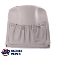 Mercedes W220 Vordersitz R&uuml;ckenlehne Trim Cover Back Panel Leder Grau