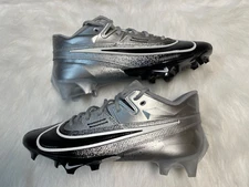 Nike Vapor Edge Elite 360 2 Silver Black Men's Football Cleats DA5457-003