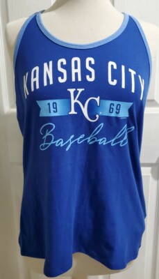 Kansas City Royals Women's Tank Top  L or XL Royal Blue KC Genuine Merch NEW