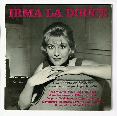 Viviane CHANTEL Vinyl 33 Runden 17 cm 8 Titel IRMA LA DOUCE VARGAT 317