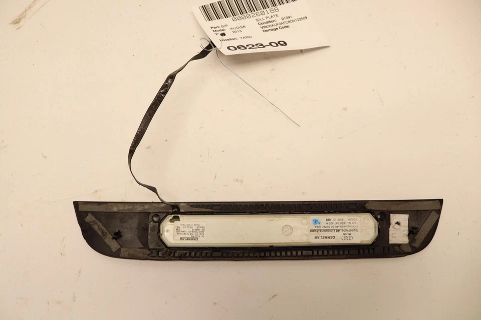 AUDI S6 C7 2013-2015 PUERTA TRASERA IZQUIERDA UMBRAL PLACA RASGUÑO PANEL OEM Foto 2 de 4