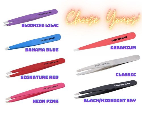 PINZAS ACERO INOXIDABLE TAMAÑO COMPLETO Tweezerman - Elige tu color | eBay